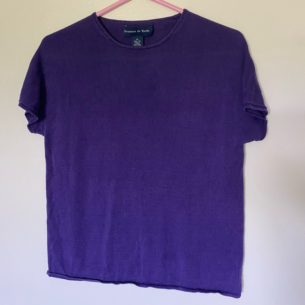 Violet Silk Top